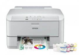 Цветной принтер Epson WorkForce Pro WP-4015DN с ПЗК и чернилами