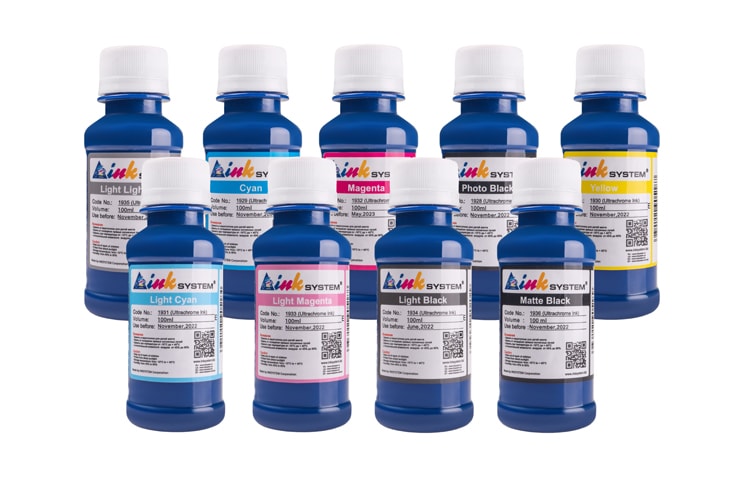  Комплект ультрахромных чернил INKSYSTEM для Epson R3000 100 мл. (9 цветов)