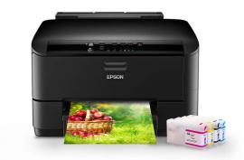 Цветной принтер Epson WorkForce Pro WP-4020 с ПЗК и чернилами