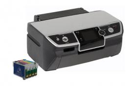 Цветной принтер Epson Stylus Photo R390 с ПЗК и чернилами