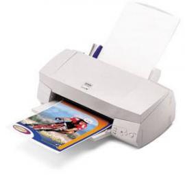 Цветной принтер Epson Stylus Color 740 с ПЗК и чернилами