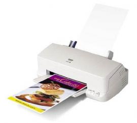 Цветной принтер Epson Stylus Color 760 с ПЗК и чернилами