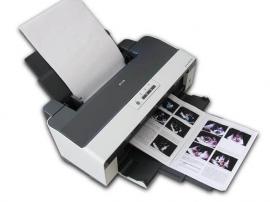 Цветной принтер Epson Stylus Office T1100 с ПЗК и чернилами