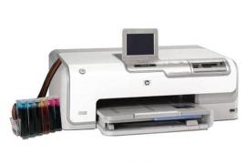 Принтер HP Photosmart D7263 с СНПЧ и чернилами