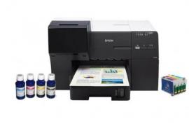 Цветной принтер Epson B-310N с ПЗК и чернилами