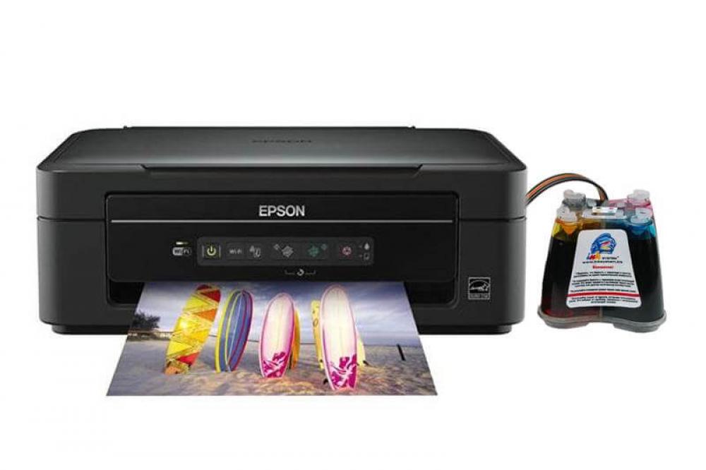 изображение МФУ Epson Stylus SX235W с СНПЧ и чернилами - изображение 1