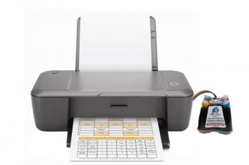 Принтер HP DeskJet 1000 с СНПЧ и чернилами