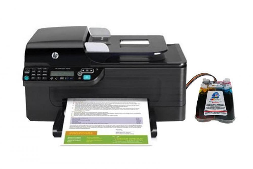 изображение МФУ HP OfficeJet 4500 WL с СНПЧ и чернилами - изображение 1