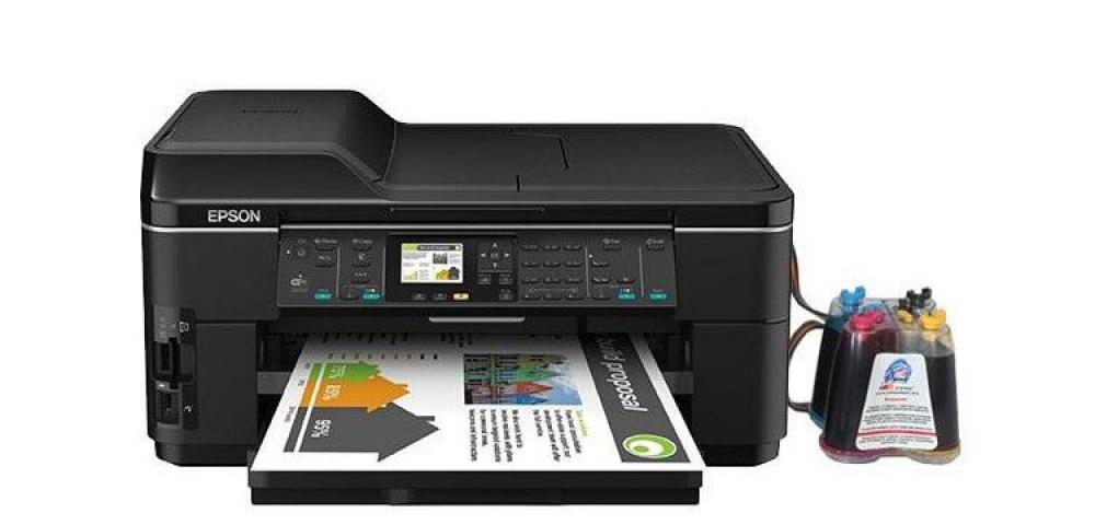 изображение БФП Epson WorkForce WF-7515 з СБПЧ та чорнилом - зображення 1