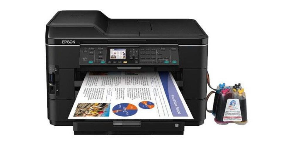 изображение БФП Epson WorkForce WF-7525 з СБПЧ та чорнилом - зображення 1