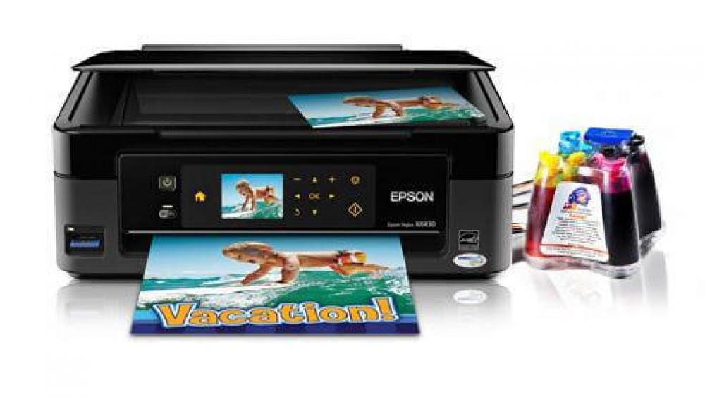 изображение МФУ Epson Stylus NX430 с СНПЧ и чернилами - изображение 1
