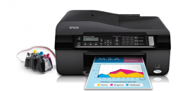 МФУ Epson WorkForce 520 с СНПЧ и чернилами