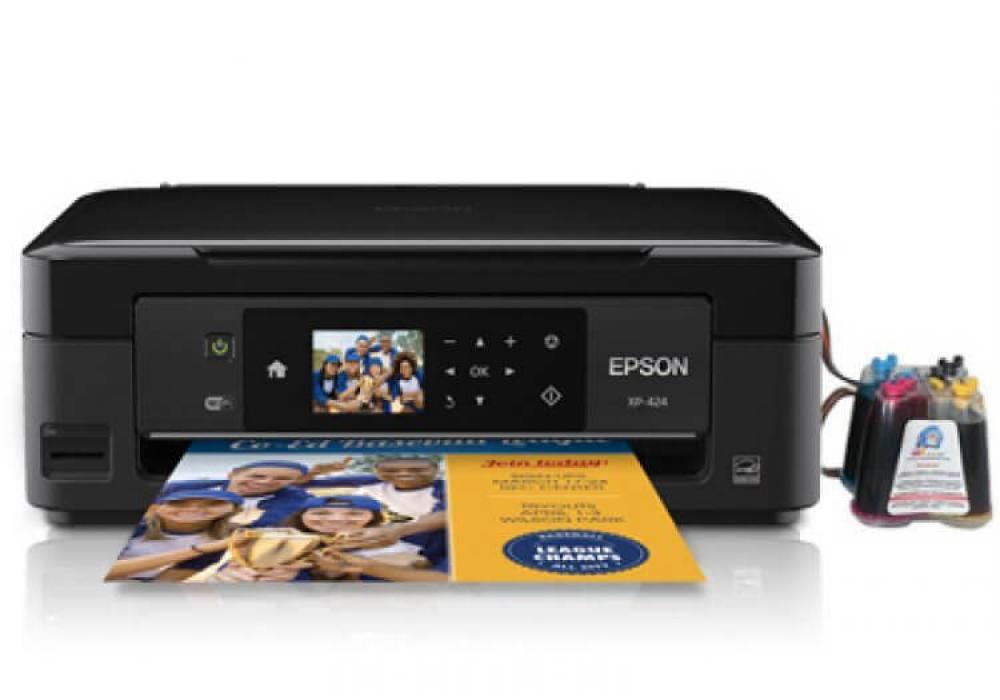 изображение МФУ Epson Expression Home XP-424 с СНПЧ и чернилами - изображение 1