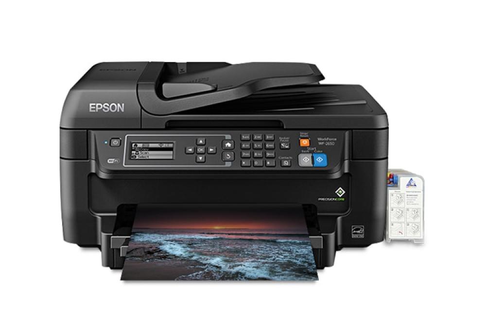 изображение БФП Epson Workforce WF-2650 Refurbished by Epson з СБПЧ та чорнилом - зображення 1