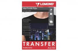 Термотрансферний папір LOMOND Transfer Paper for dark cloth A3, 140г/м2, 50 аркушів