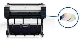 Плотер Canon imagePROGRAF IPF785 з ПЗК та чорнилом зі стендом