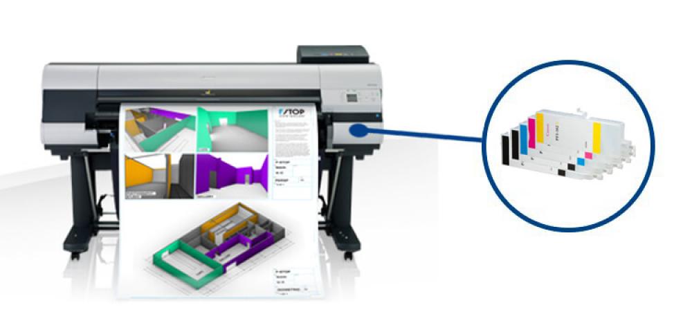 фото Плоттер Canon imagePROGRAF IPF830 с ПЗК - изображение 1