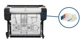 Плоттер Canon imagePROGRAF IPF780 с ПЗК и чернилами со стендом