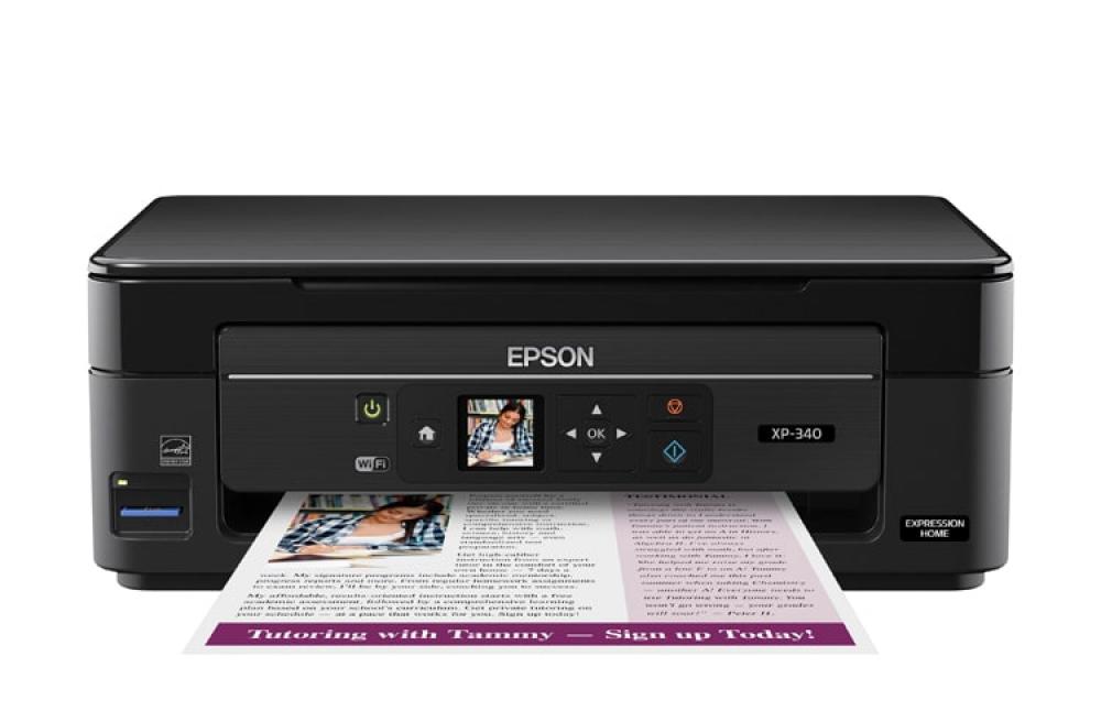 изображение МФУ Epson Expression Home XP-340 с СНПЧ и чернилами - изображение 1