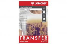 Термотрансферний папір LOMOND Transfer Paper for bright cloth A3, 140г/м2, 50 аркушів