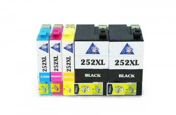 Комплект совместимых картриджей T252XL (C/M/YBk/Bk) для Epson Workforce WF-3620