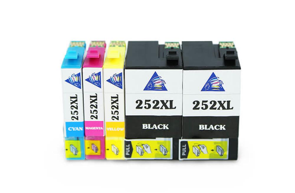 изображение Комплект совместимых картриджей T252XL (C/M/YBk/Bk) для Epson Workforce WF-7610 - изображение 1