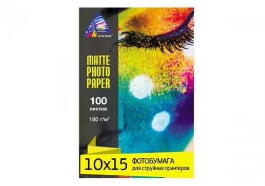 Матовая фотобумага INKSYSTEM 180g, 10x15, 100 л. для печати на Epson L382 Матовая фотобумага INKSYSTEM 180g, 10x15, 100 л. для печати на Epson L382