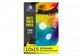 Матовая фотобумага INKSYSTEM 230g, 10x15, 100 л. для печати на Epson L1300