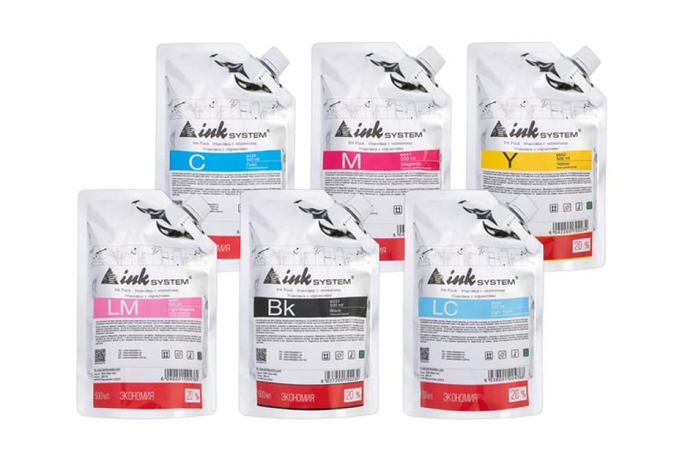 изображение Світлостійке чорнило INKSYSTEM для фотодруку на Epson P50, дой-пак 500мл (6 кольорів) - зображення 1