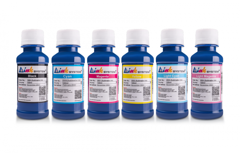 изображение Набор сублимационных чернил 6 цветов по 100 мл - изображение 1