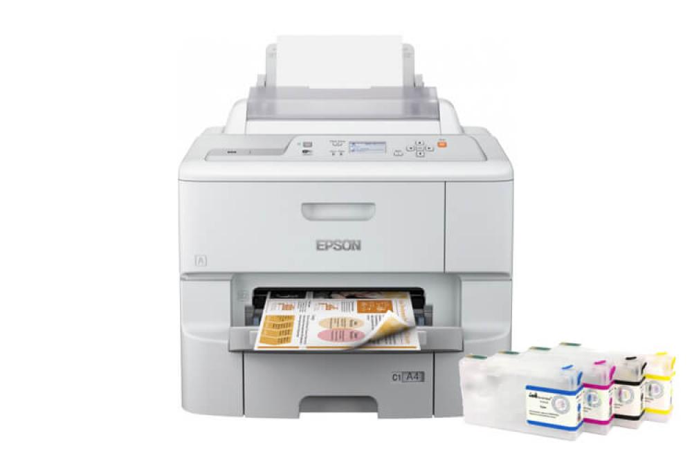 фото Принтер Epson WorkForce Pro WF-6090DW с ПЗК и чернилами - изображение 1