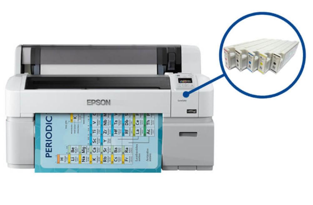 фото Плоттер Epson SureColor SC-T3200 Refurbished с ПЗК и чернилами (без стенда) - изображение 1