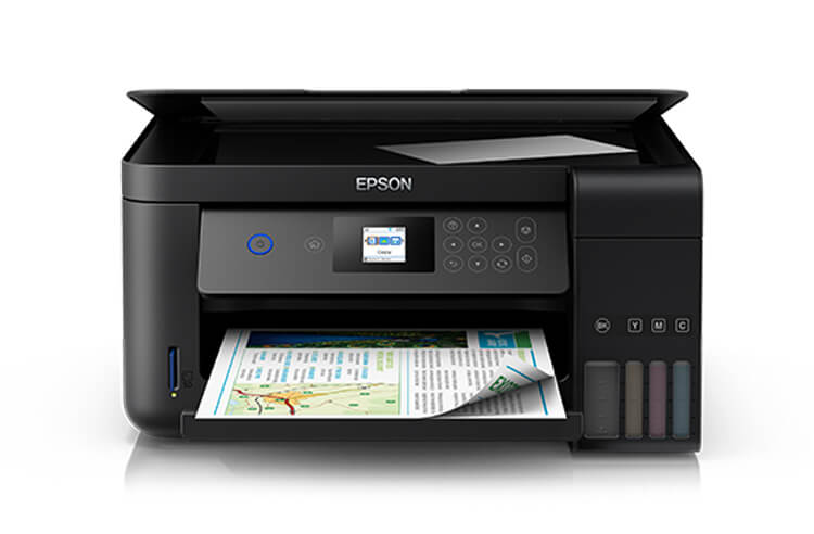 фото МФУ Epson L4160 с оригинальной СНПЧ и чернилами