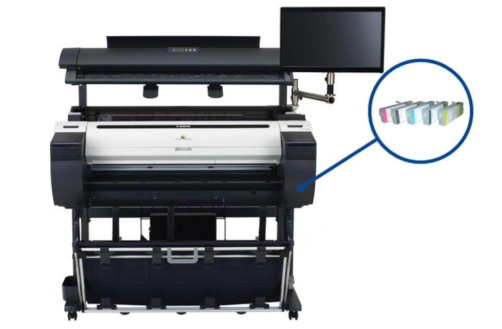 фото Плоттер Canon imagePROGRAF iPF780 MFP M40 с ПЗК и чернилами - зображення 1