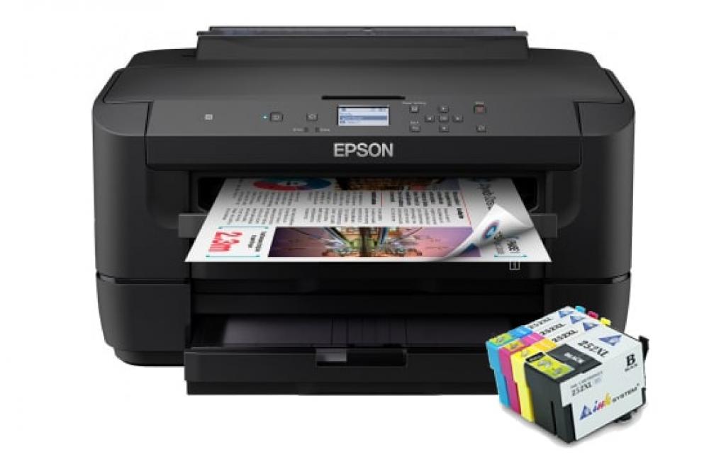 изображение Принтер Epson WorkForce WF-7210DTW с картриджами INKSYSTEM - изображение 1