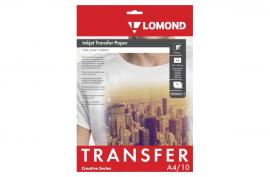 Термотрансферний папір LOMOND Transfer Paper for bright cloth A4, 140г/м2 10 аркушів