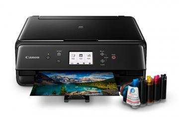 фото МФУ Canon PIXMA TS6140 с СНПЧ и чернилами