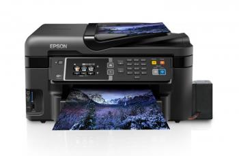 МФУ Epson Workforce WF-3620 с БСНПЧ и чернилами INKSYSTEM