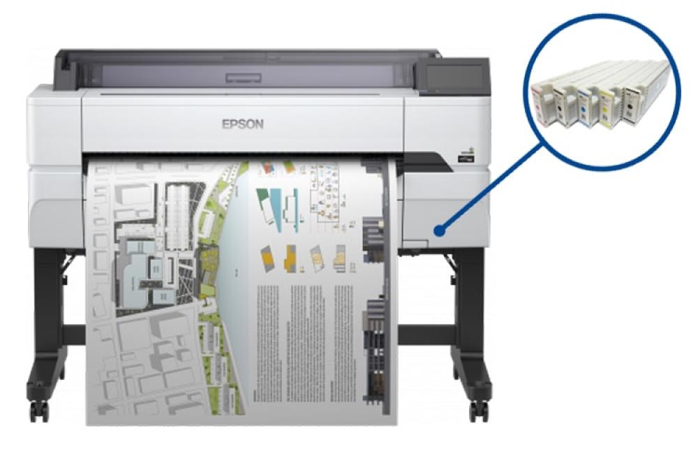 фото Плоттер Epson SureColor SC-T5400 с ПЗК и чернилами - изображение 1