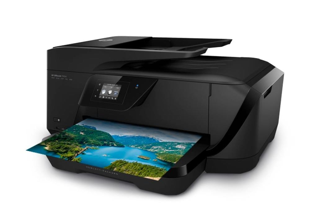 изображение МФУ HP OfficeJet 7510 с ПЗК и чернилами - изображение 1