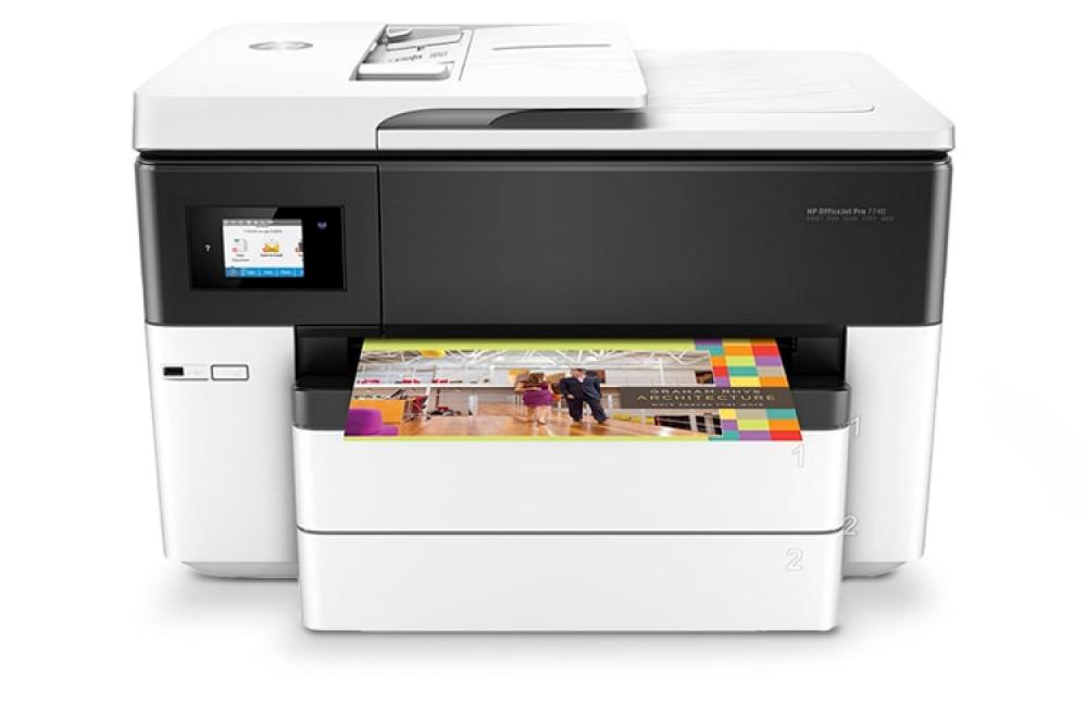 фото МФУ HP OfficeJet Pro 7740 с ПЗК и чернилами - изображение 1