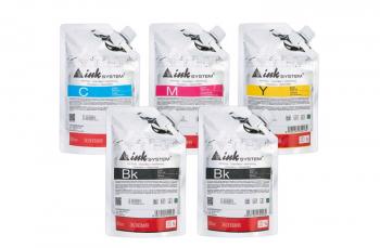Комплект пігментних чорнил INKSYSTEM 500 мл (5 кольорів)