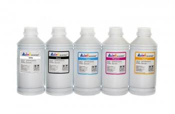 Комплект текстильных чернил INKSYSTEM, 1000 мл (4 цвета) + White 1000 мл