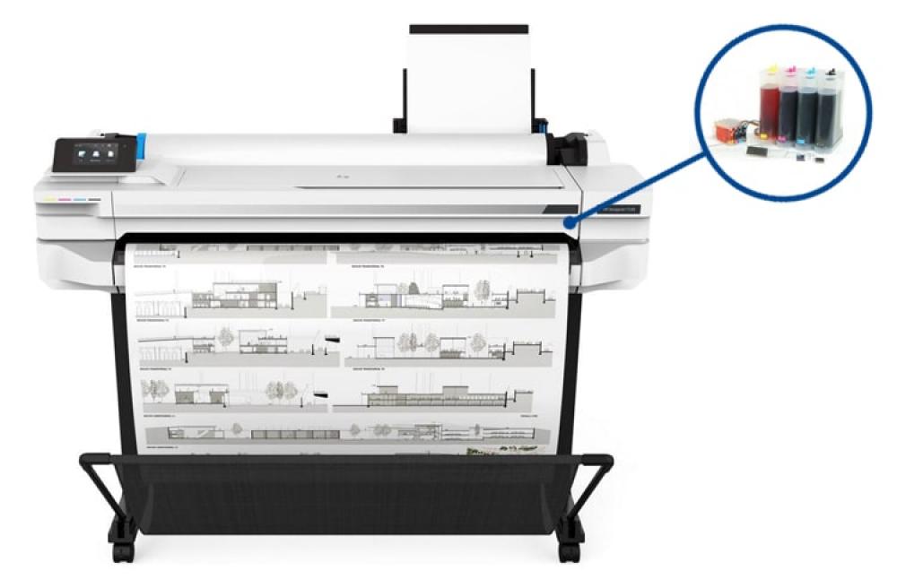 фото Плоттер HP Designjet T530 36" с СНПЧ и чернилами - изображение 1