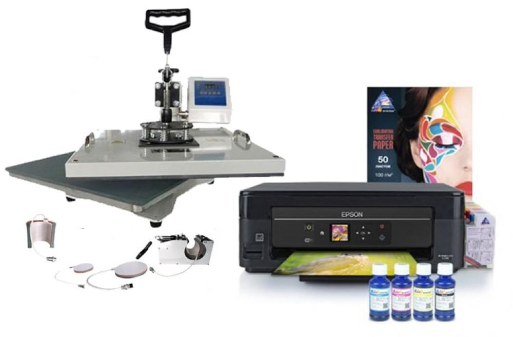 фото Многофункциональный термопресс INKSYSTEM 4 в 1 и МФУ Epson XP-342 с набором для сублимационной печати - зображення 1
