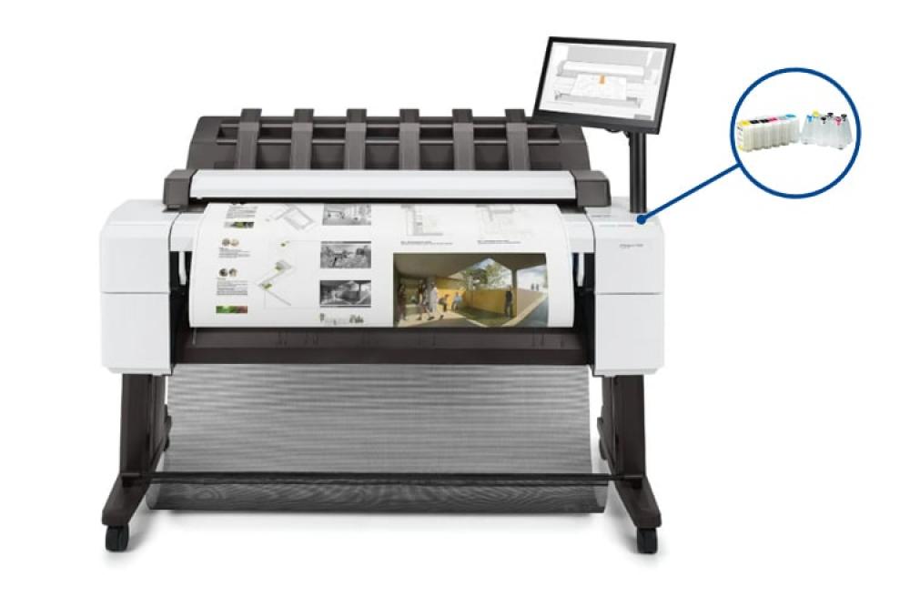фото Плоттер HP DesignJet T2600 с СНПЧ и чернилами - изображение 1