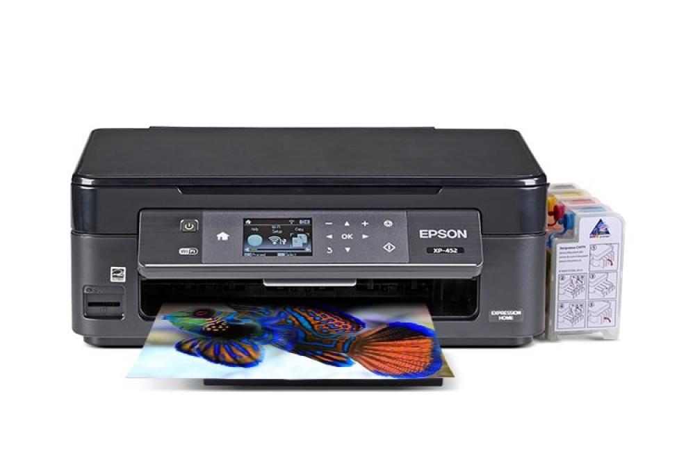 фото МФУ Epson Expression Home XP-452 с СНПЧ и сублимационными чернилами - изображение 1