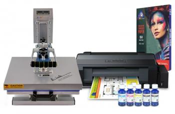 Планшетний термопрес INKSYSTEM P-3838+ 38*38 см і принтер Epson L1300 з набором для сублімаційного друку Планшетний термопрес INKSYSTEM P-3838+ 38*38 см і принтер Epson L1300 з набором для сублімаційного друку