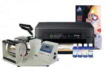 Термопресс INKSYSTEM M-01 для кружек и МФУ Epson XP-2100 с набором для сублимационной печати
