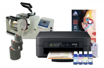 Термопресс INKSYSTEM M-04 для кружек 4 в 1 и МФУ Epson XP-2100 с набором для сублимационной печати